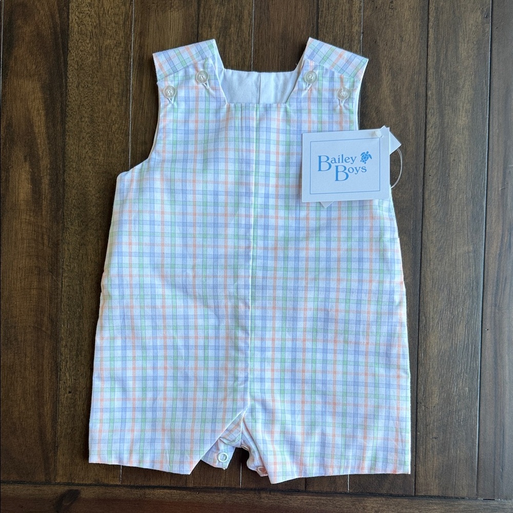 Bailey Boys Pastel Plaid One-Piece Bodysuit